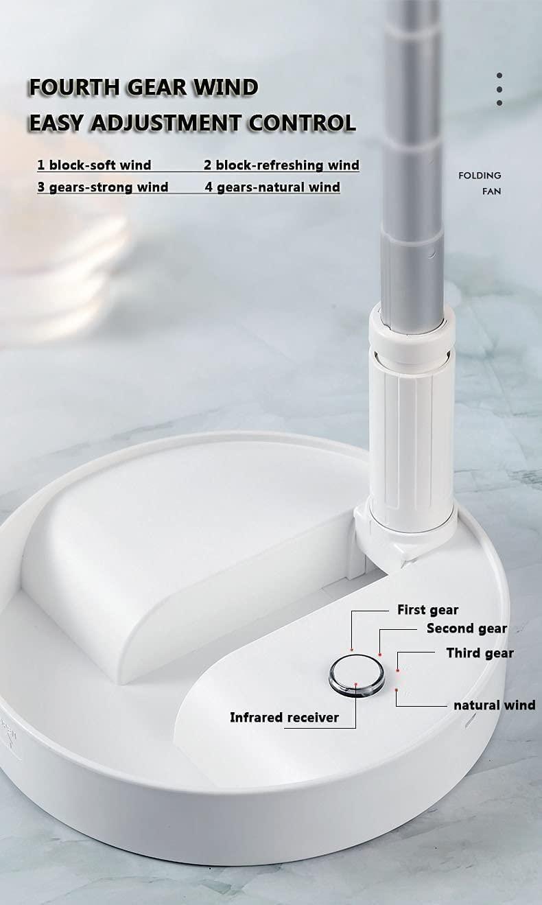Powerful Rechargeable Desk Fan — Portable Table Fan with Long Battery Life & Multiple Speeds