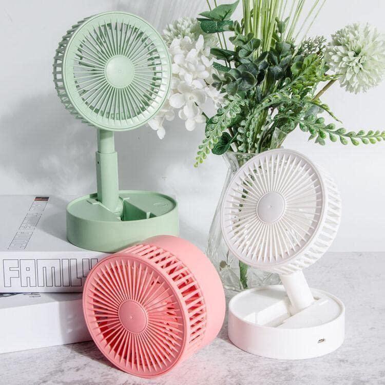 Powerful Rechargeable Desk Fan — Portable Table Fan with Long Battery Life & Multiple Speeds
