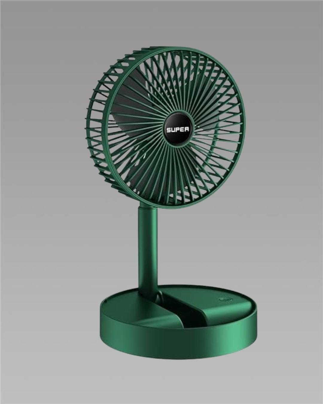 Powerful Rechargeable Desk Fan — Portable Table Fan with Long Battery Life & Multiple Speeds