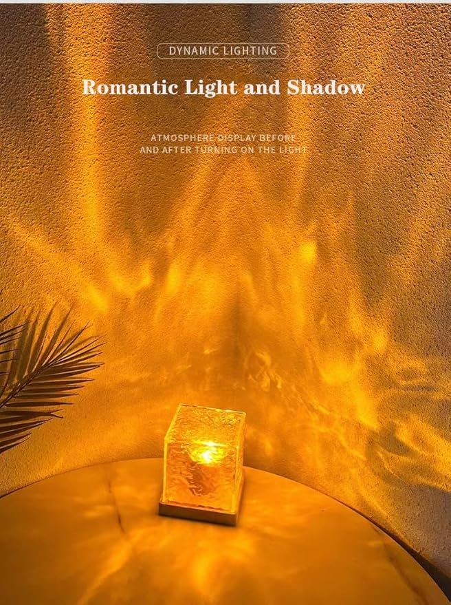 Wave Lamp, Wave Light Cube, Aurora Glow Lamp Crystal LED Night Light