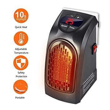 🔥 251 Mini Handy Wall Heater (400W) — Digital Plug-in Ceramic Heater for Rooms & Offices