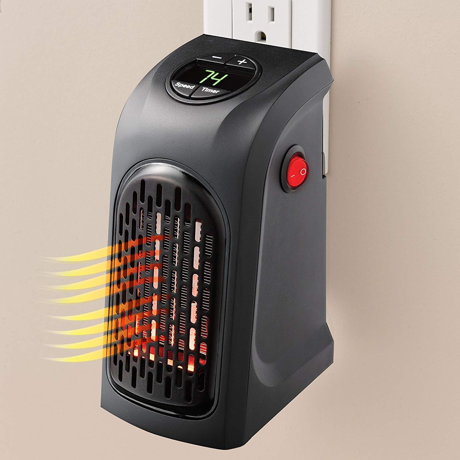 🔥 251 Mini Handy Wall Heater (400W) — Digital Plug-in Ceramic Heater for Rooms & Offices
