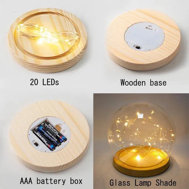 Round Tulip Light — Multicolor Touch-Control Night & Table Lamp