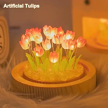 Round Tulip Light — Multicolor Touch-Control Night & Table Lamp