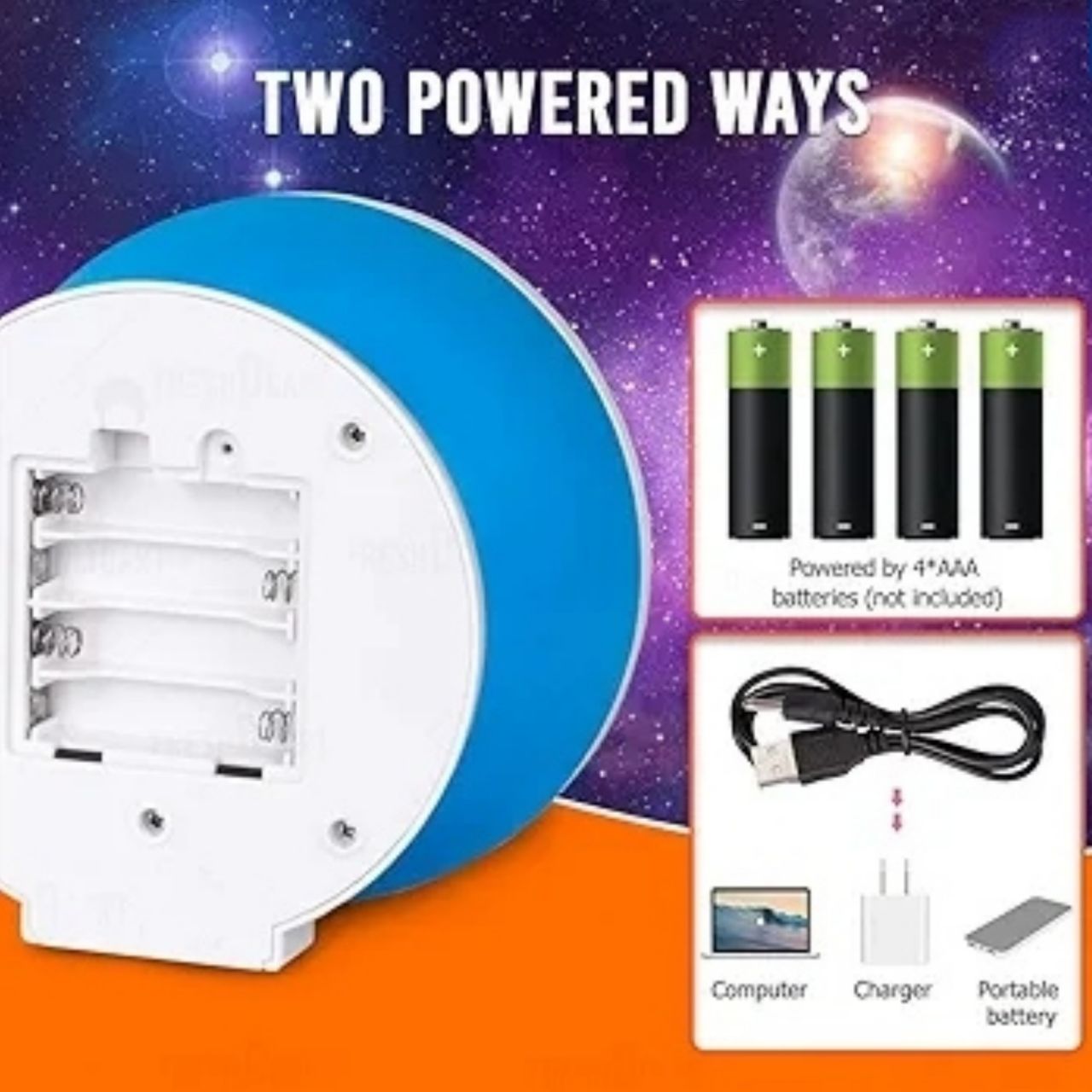 3D Moon & Star Night Lamp — Touch-Control LED Celestial Bedroom Decor
