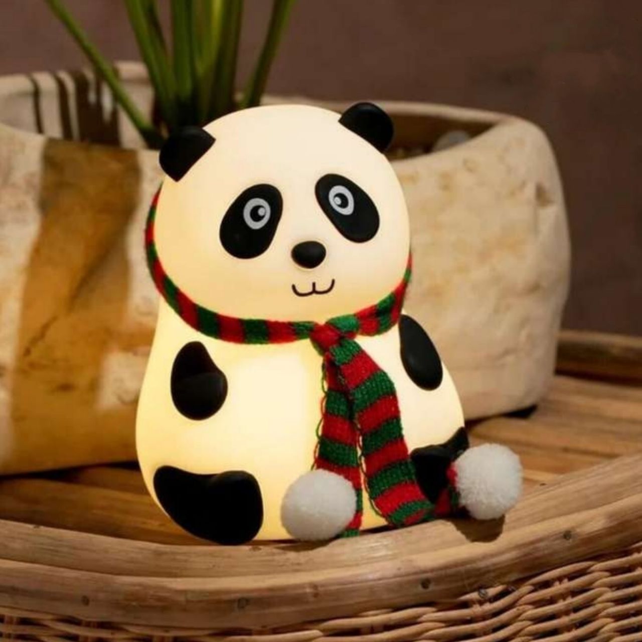 Cute Panda Night Light — Soft Silicone Touch Lamp for Kid's Rooms