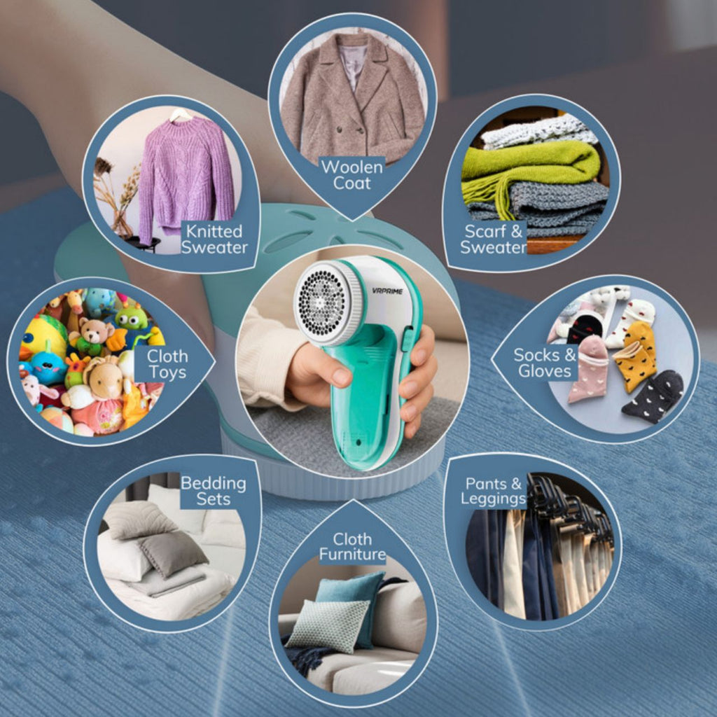 Nova Battery-Operated Lint Remover & Fabric Shaver — Restore Clothes & Upholstery