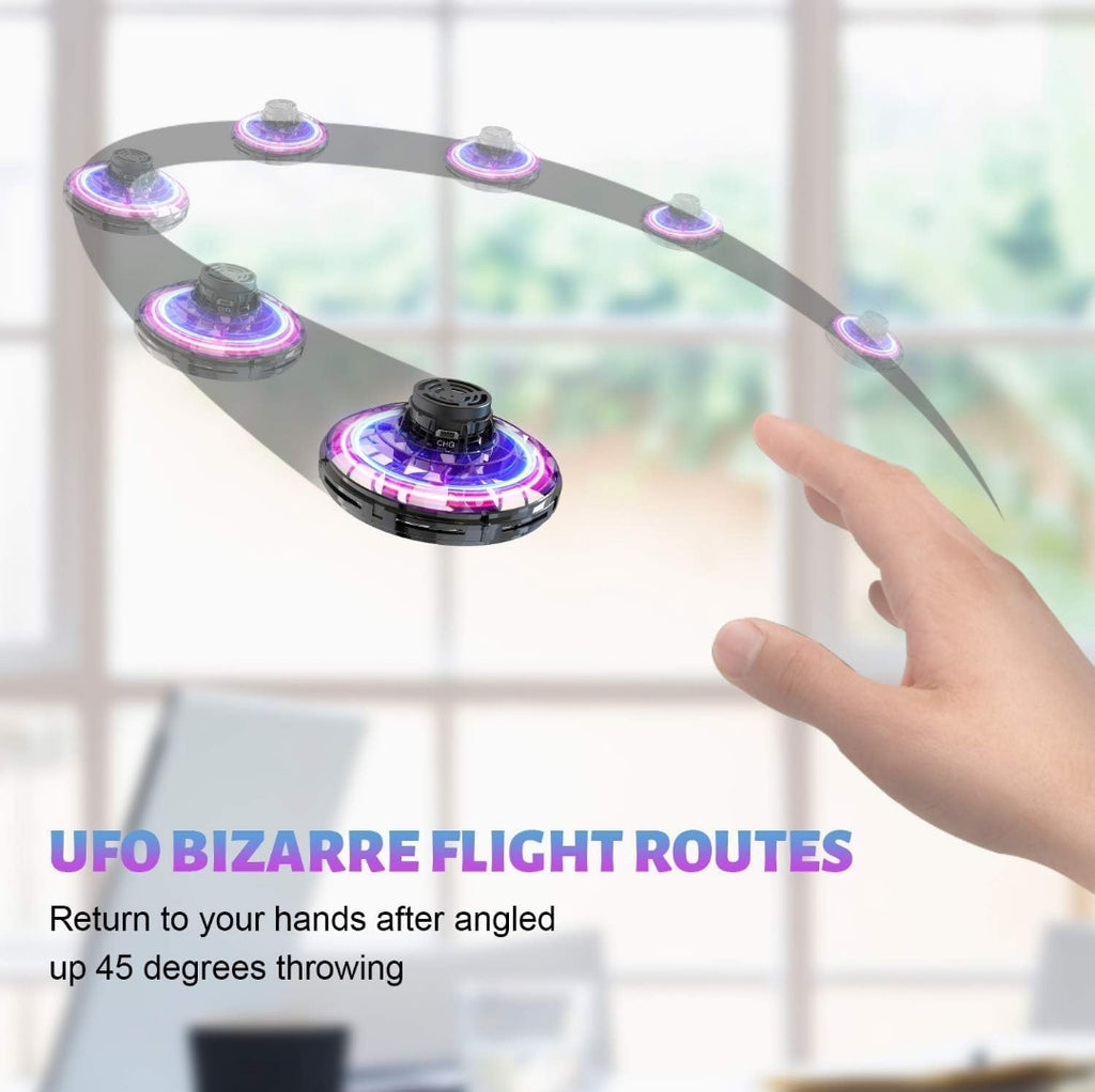 Flying Orb Spinner — USB Rechargeable LED Hover Ball Toy