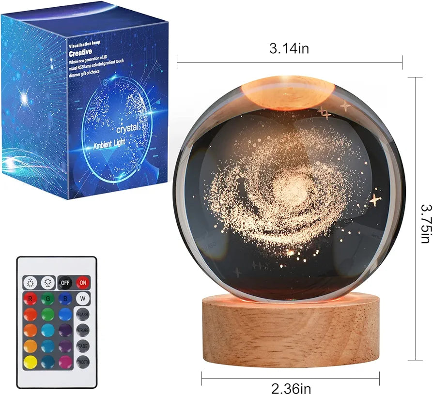 3D Crystal Lamp Ball(Assorted Design)