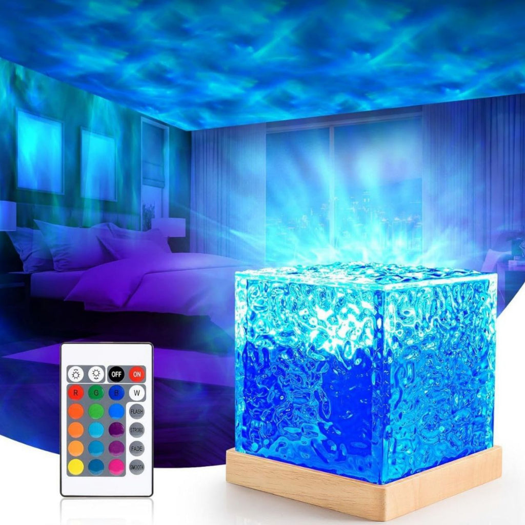 Wave Lamp, Wave Light Cube, Aurora Glow Lamp Crystal LED Night Light