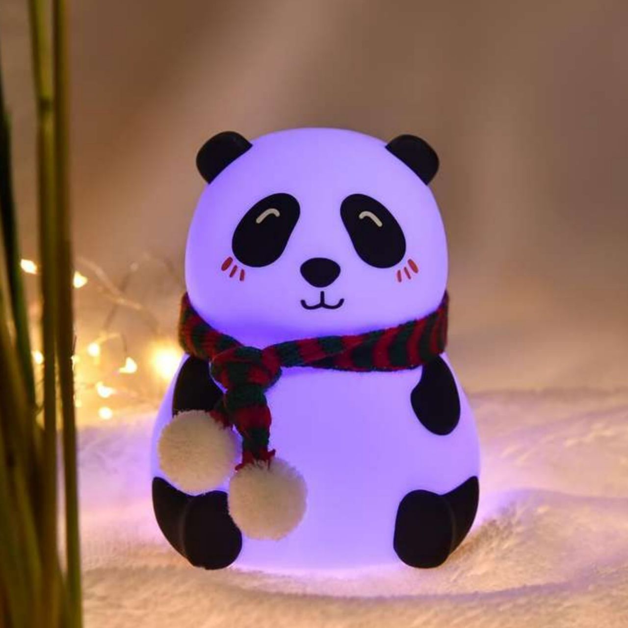 Cute Panda Night Light — Soft Silicone Touch Lamp for Kid's Rooms