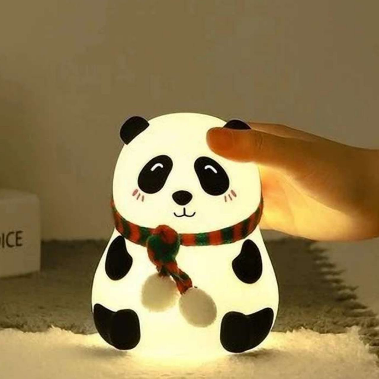 Cute Panda Night Light — Soft Silicone Touch Lamp for Kid's Rooms